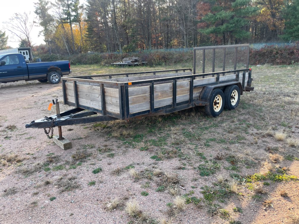 16’ Tandem Axle Utility Trailer (No Title)