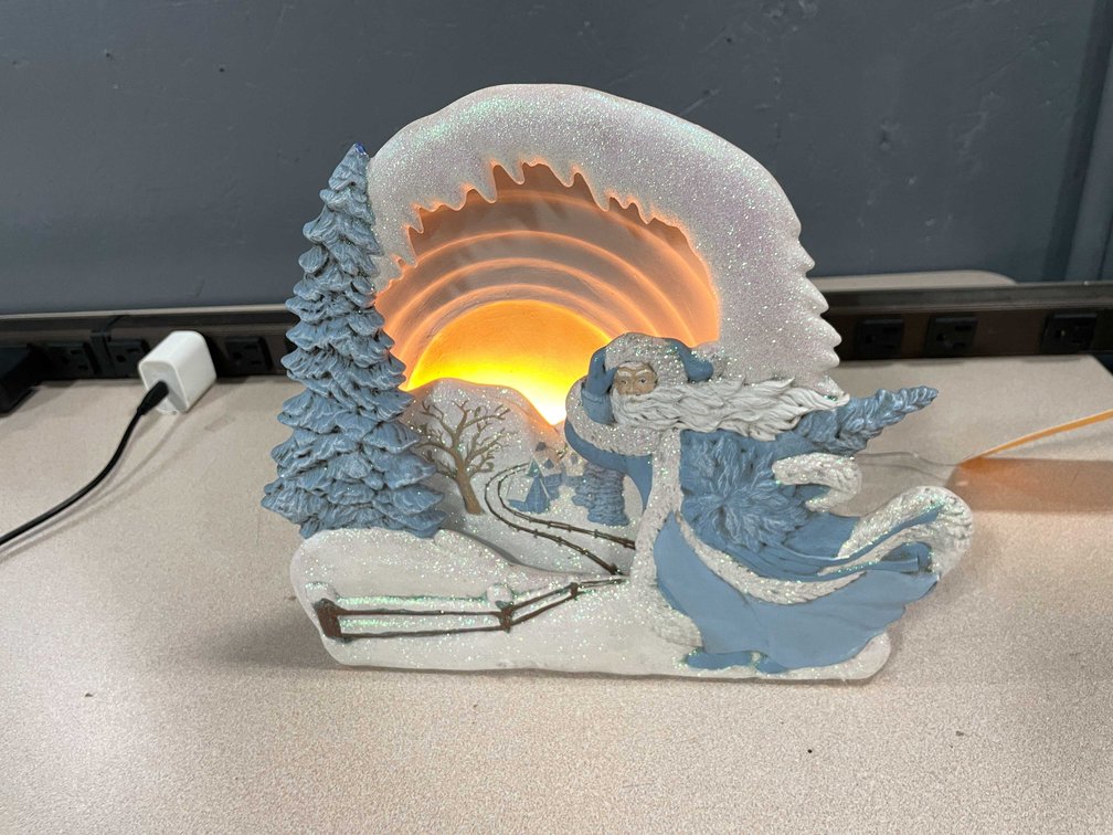 Vintage Ceramic Santa Claus Light (T3)