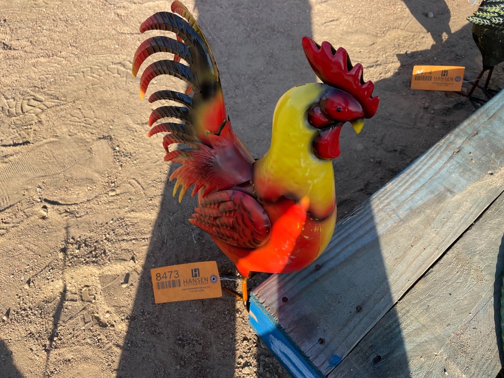 Yellow Metal Rooster