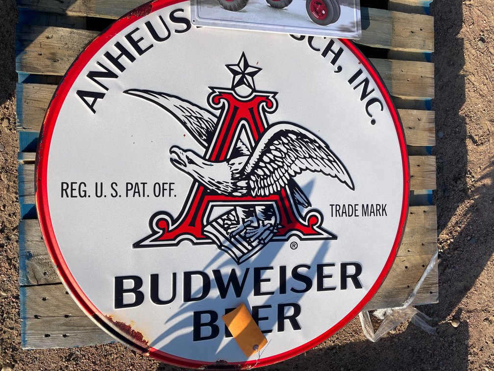 Budweiser Beer Metal Sign