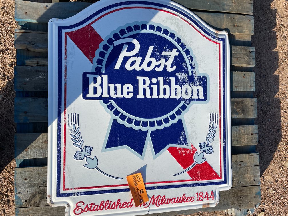 Pabst Metal Sign
