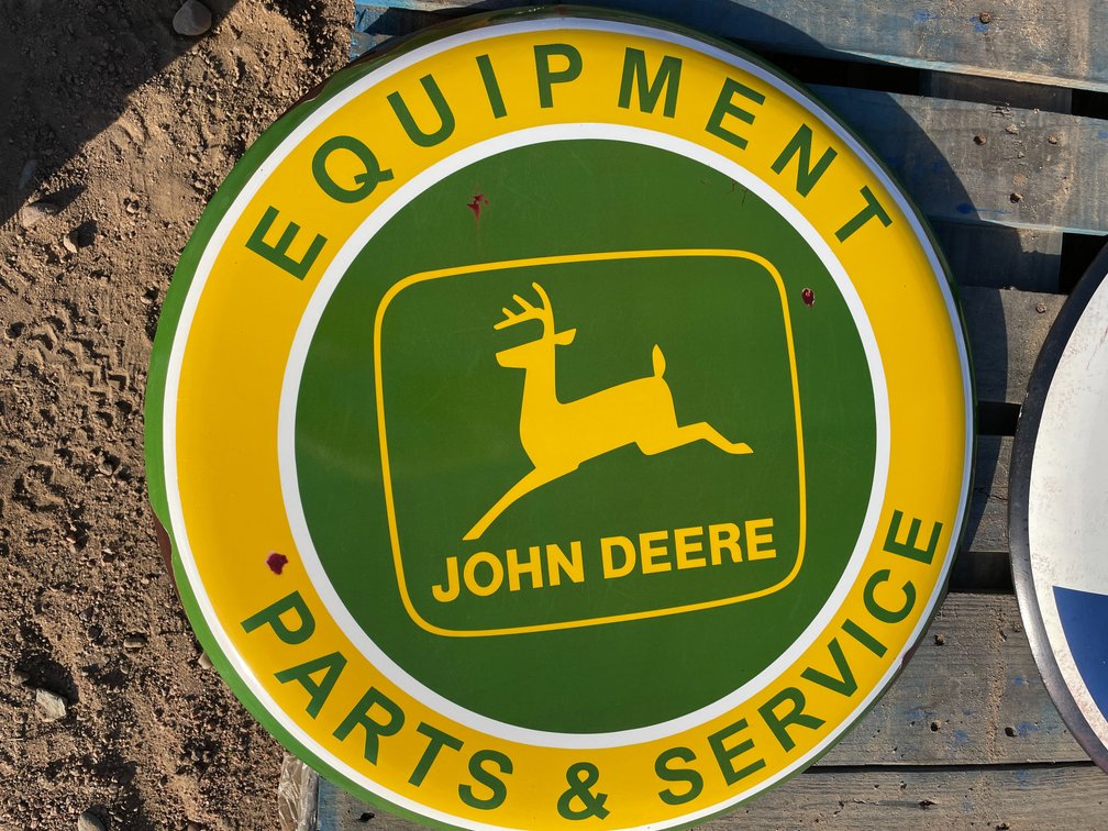 John Deere Metal Sign