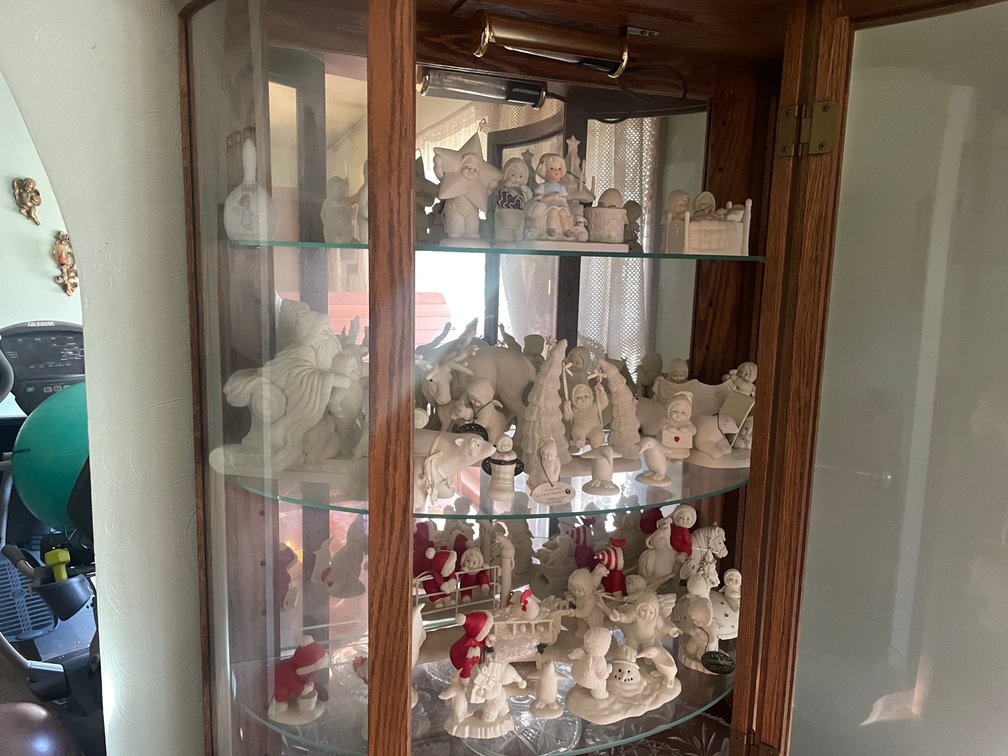 (3) Shelves of Porcelain Figurines