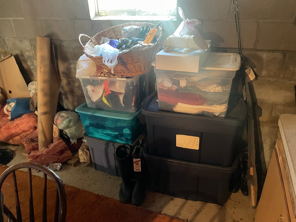 (6) Totes of Household Items