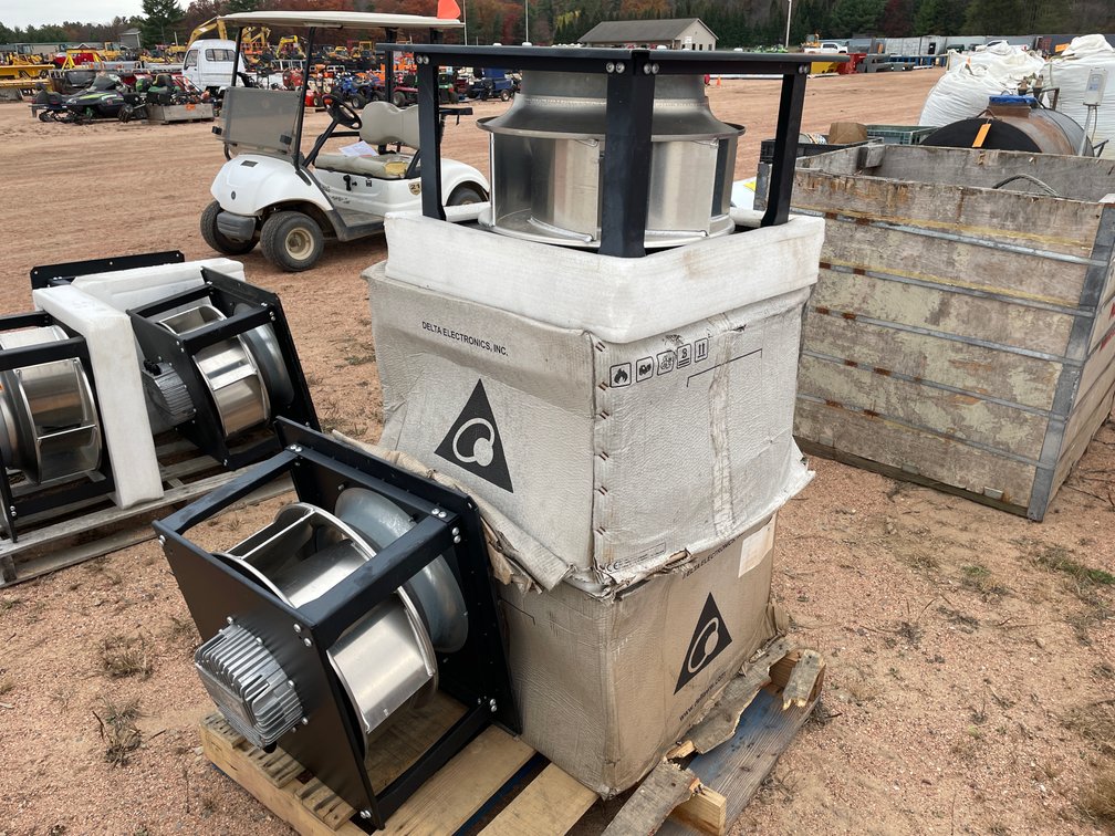 (4) Delta Electronics Aluminum Centrifugal Fans