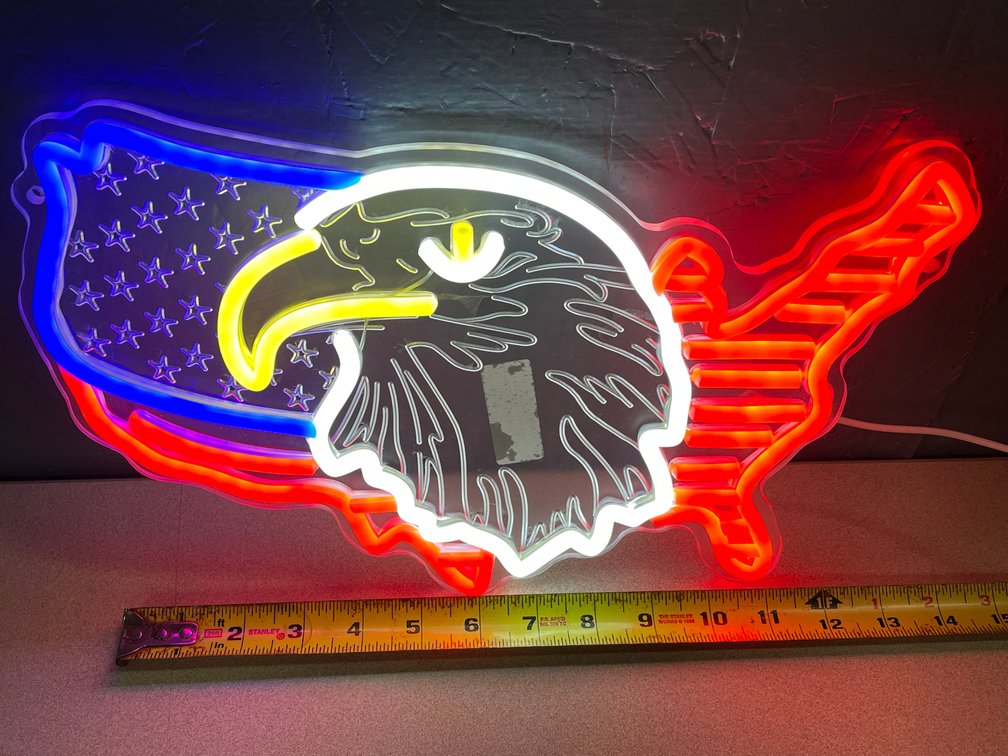 United States with Eagle LED Neon Style Light (T2)