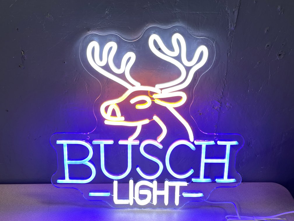 Busch Light with Deer LED Neon Style Light (T2)