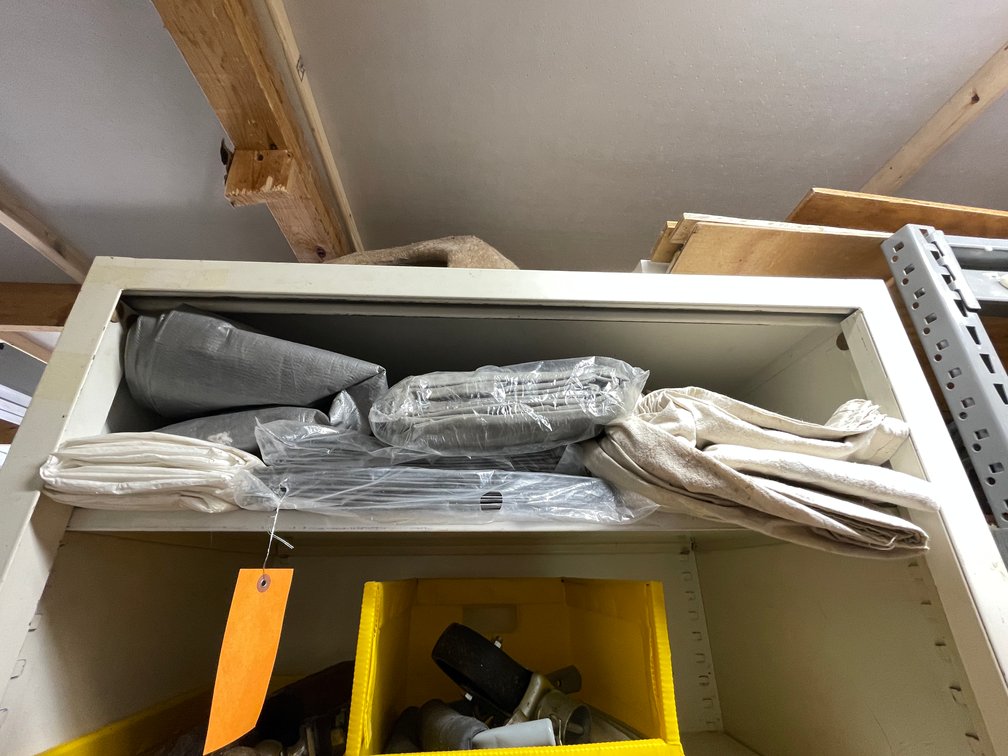 Various Plastic and Cloth Tarps