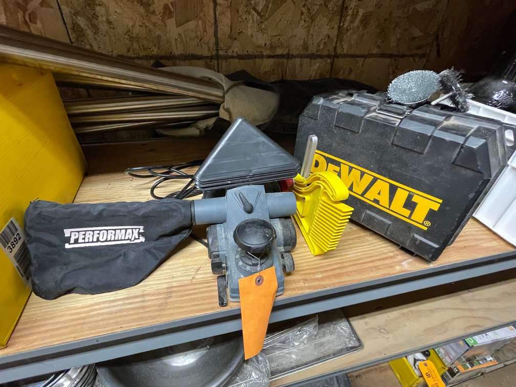 Performax Planer and DeWalt Palm Sander with Case