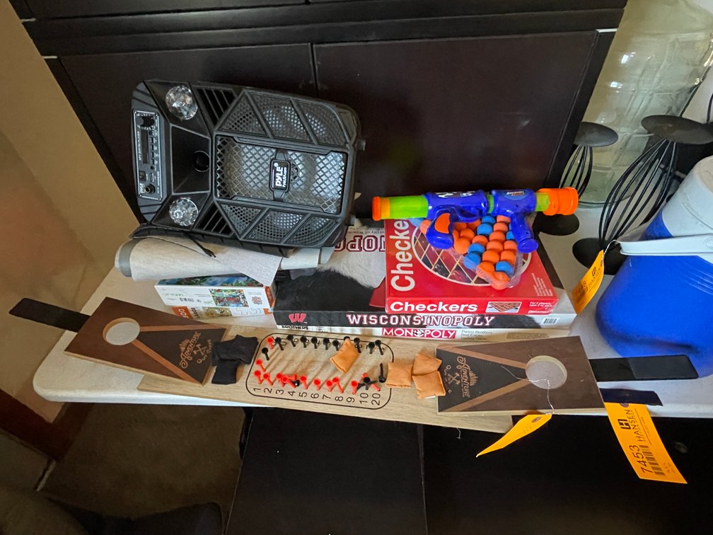 Various Board Games and MP3 Player