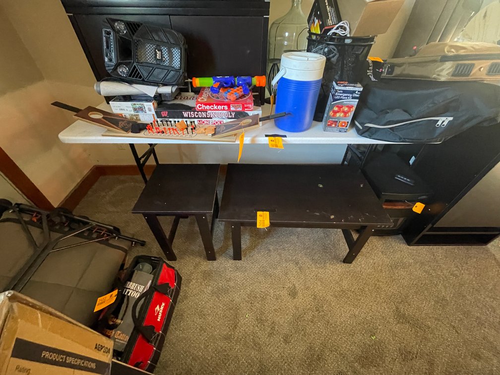 Poly Table with Folding Legs