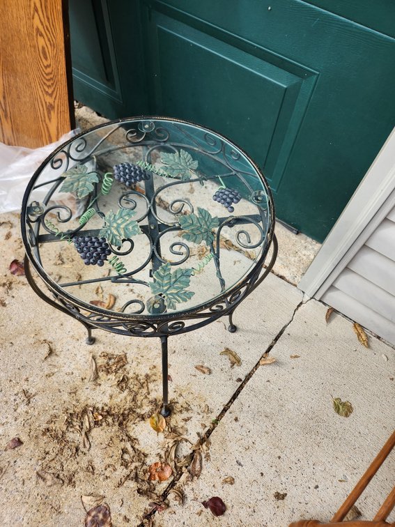 Metal Framed Table