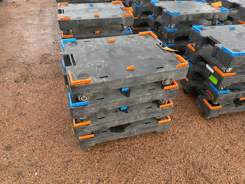 (4) Poly Express Pickup Moving Dollies