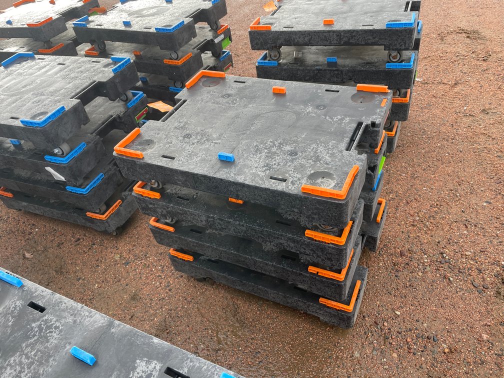(4) Poly Express Pickup Moving Dollies