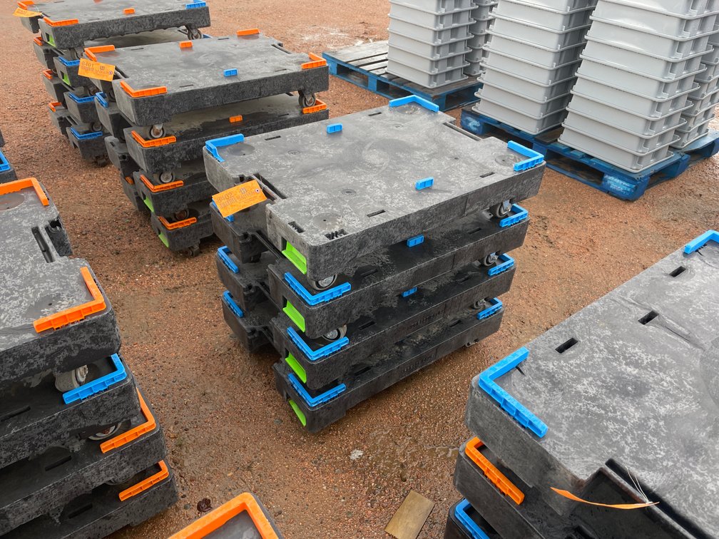 (4) Poly Express Pickup Moving Dollies