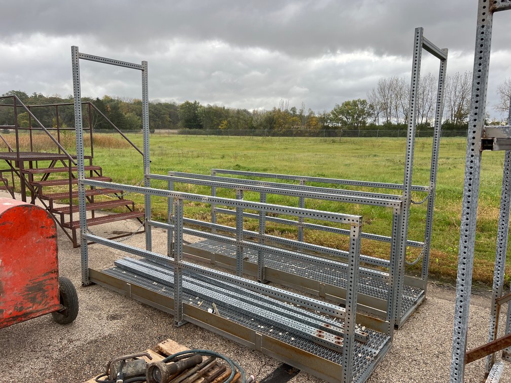(2) Galvanized Steel Catwalk Platforms