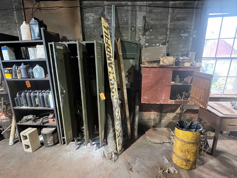 Metal Lockers with Contents