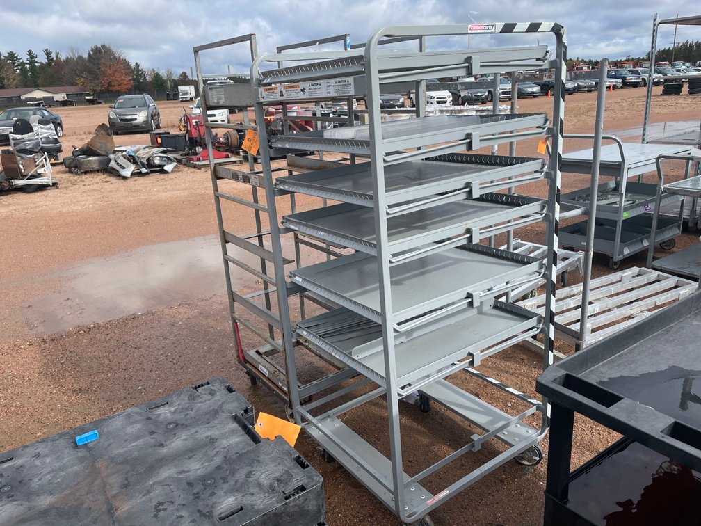 (2) Metal Storage Rack