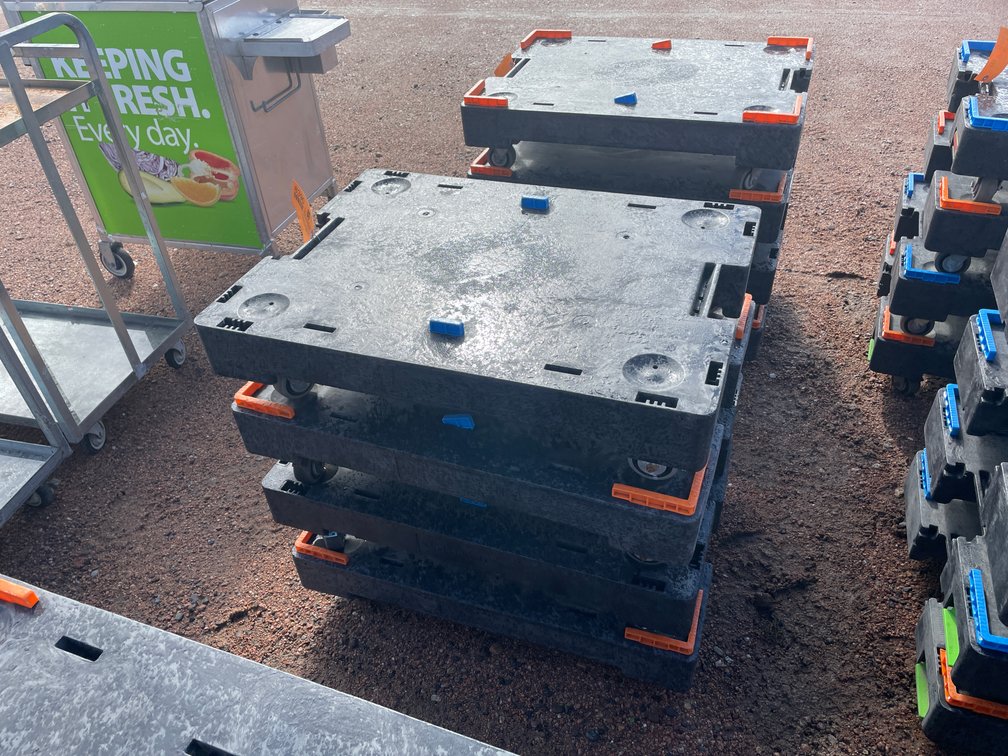 (4) Poly Express Pickup Moving Dollies