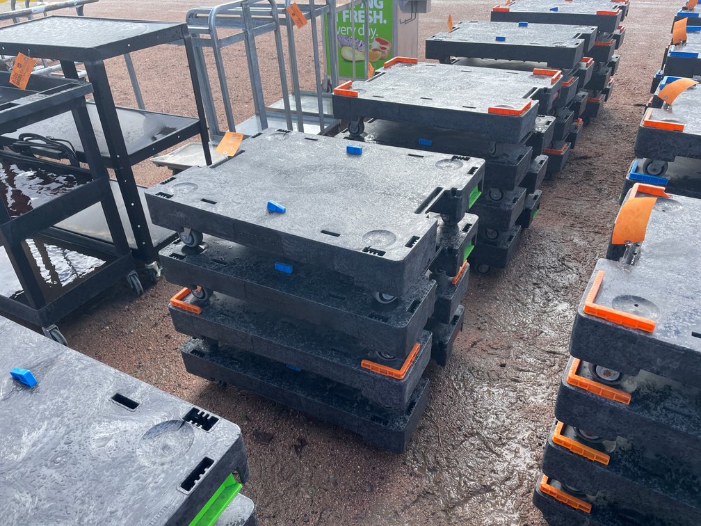 (4) Poly Express Pickup Moving Dollies