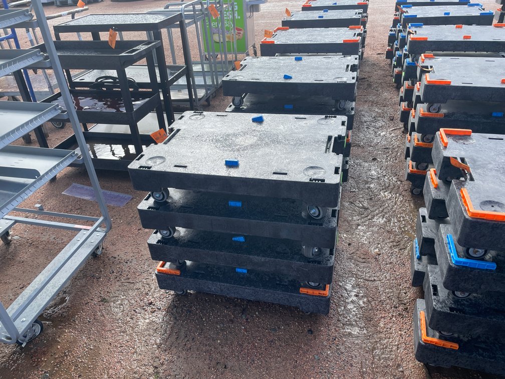 (4) Poly Express Pickup Moving Dollies