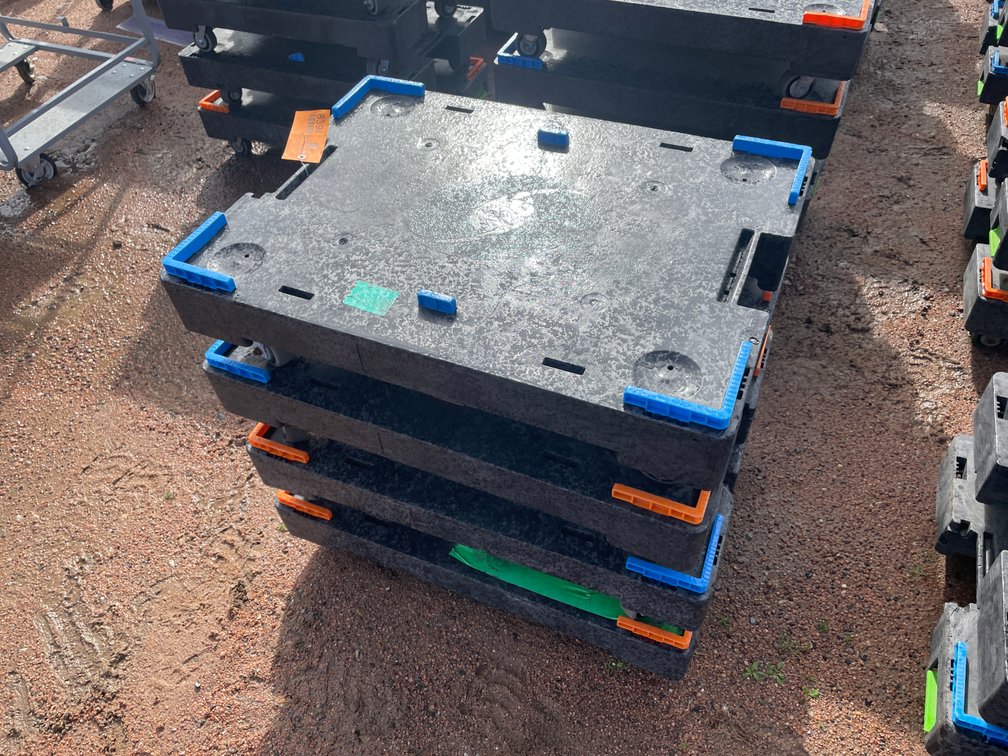 (4) Poly Express Pickup Moving Dollies