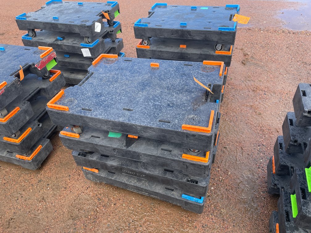 (4) Poly Express Pickup Moving Dollies