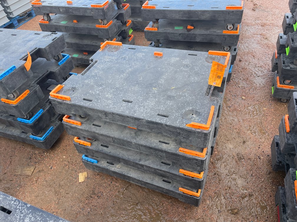 (4) Poly Express Pickup Moving Dollies