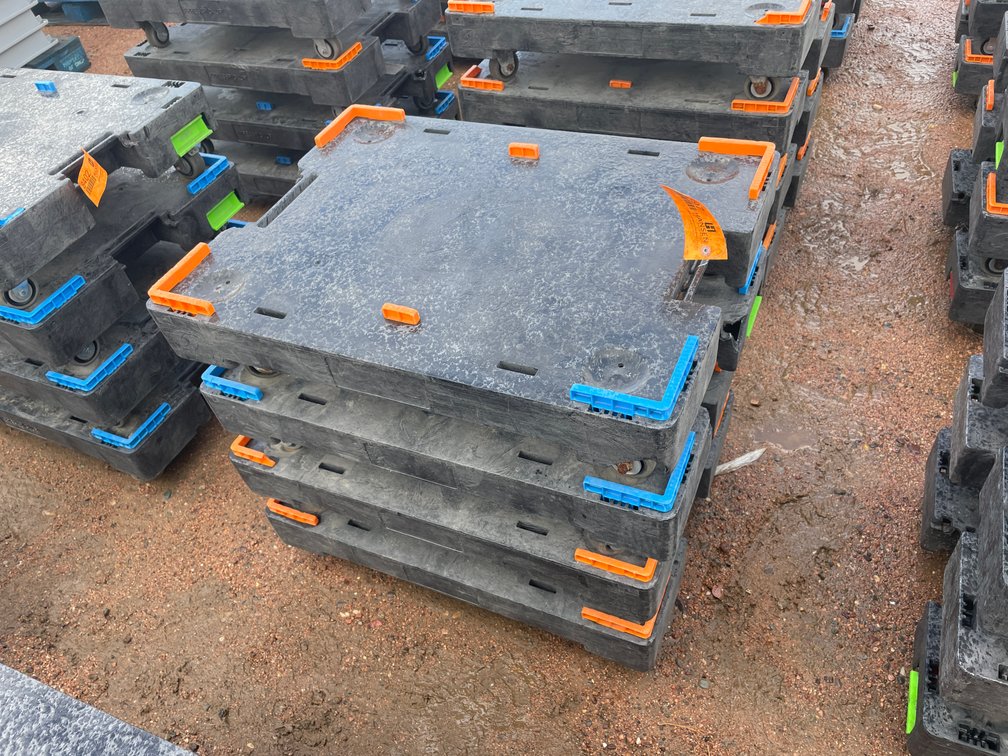 (4) Poly Express Pickup Moving Dollies