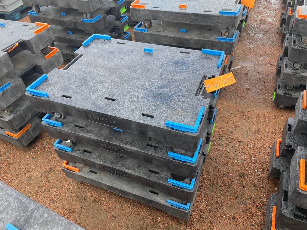 (4) Poly Express Pickup Moving Dollies