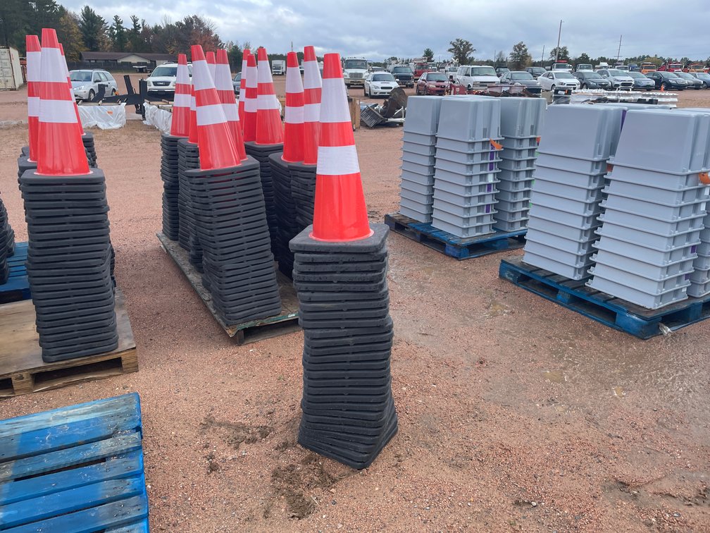 Stack of Construction Cones