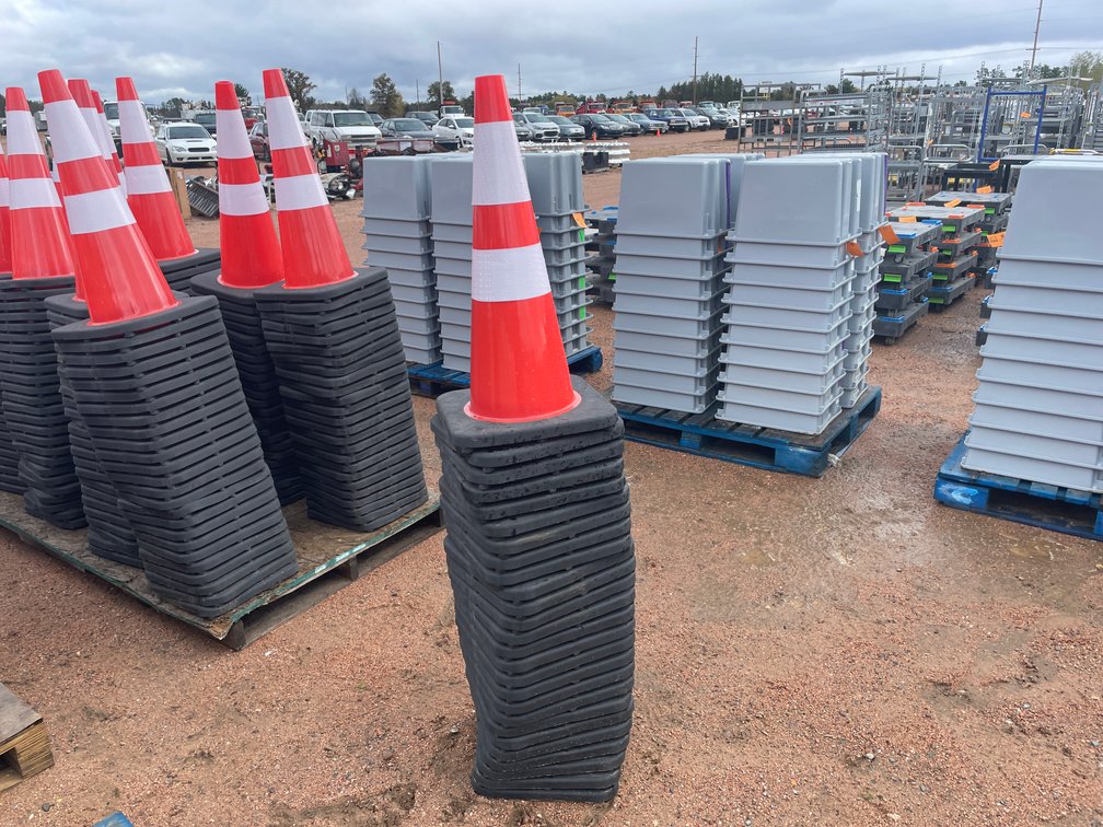 Stack of Construction Cones