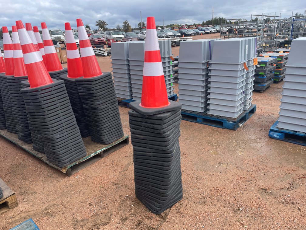 Stack of Construction Cones