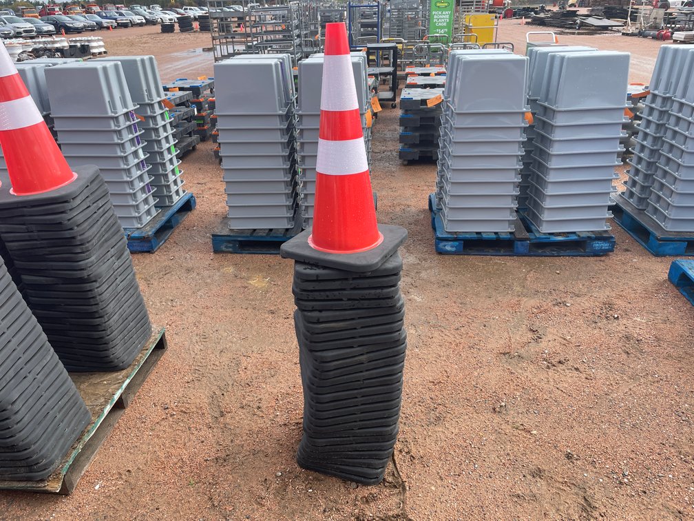 Stack of Construction Cones
