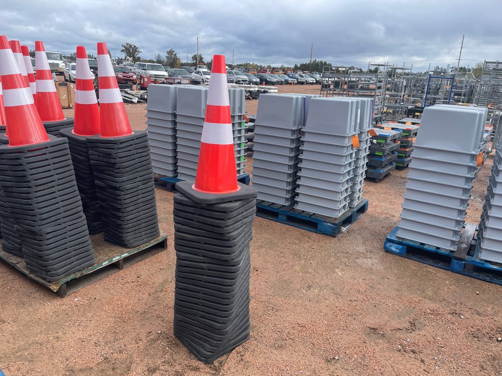 Stack of Construction Cones