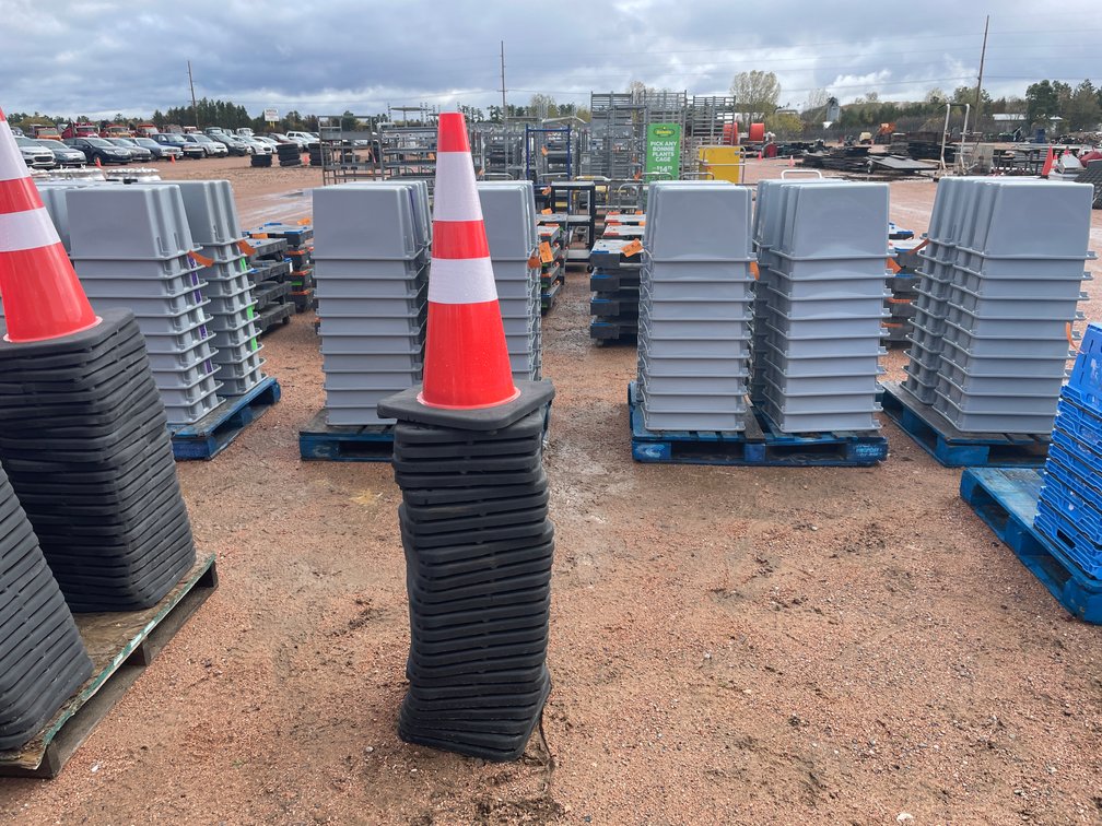 Stack of Construction Cones