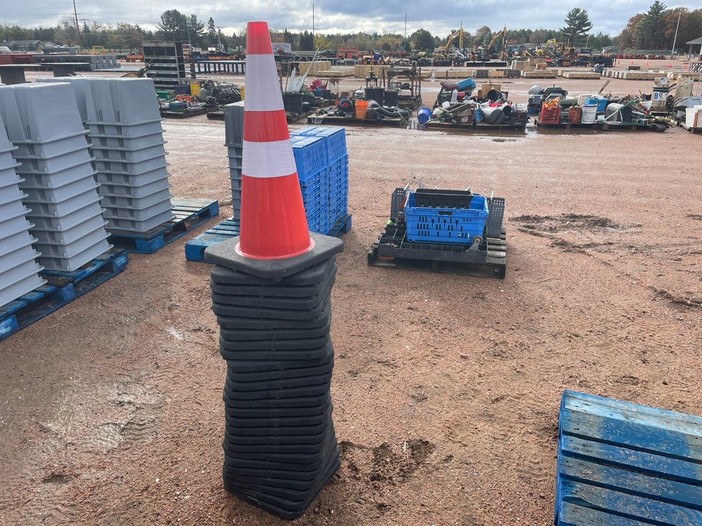 Stack of Construction Cones