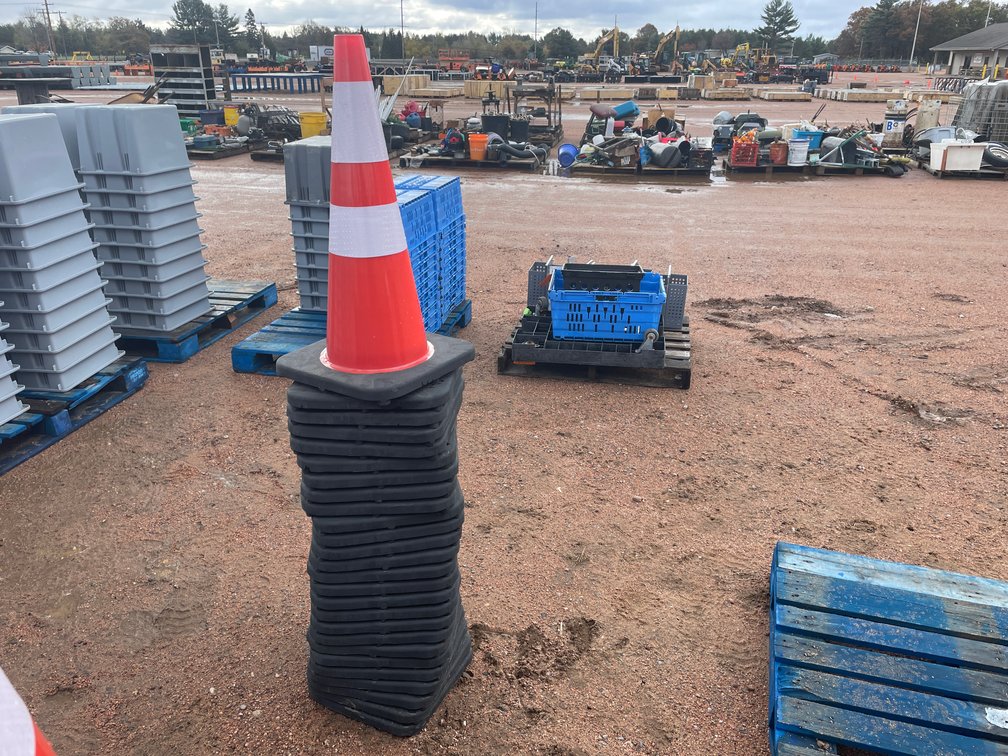 Stack of Construction Cones