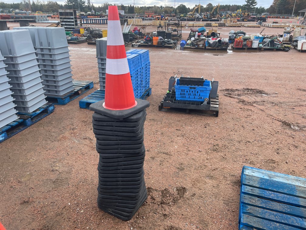 Stack of Construction Cones