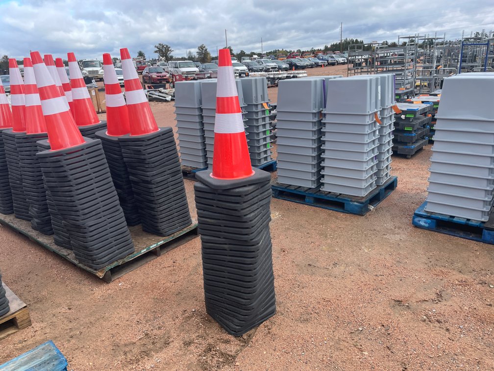 Stack of Construction Cones