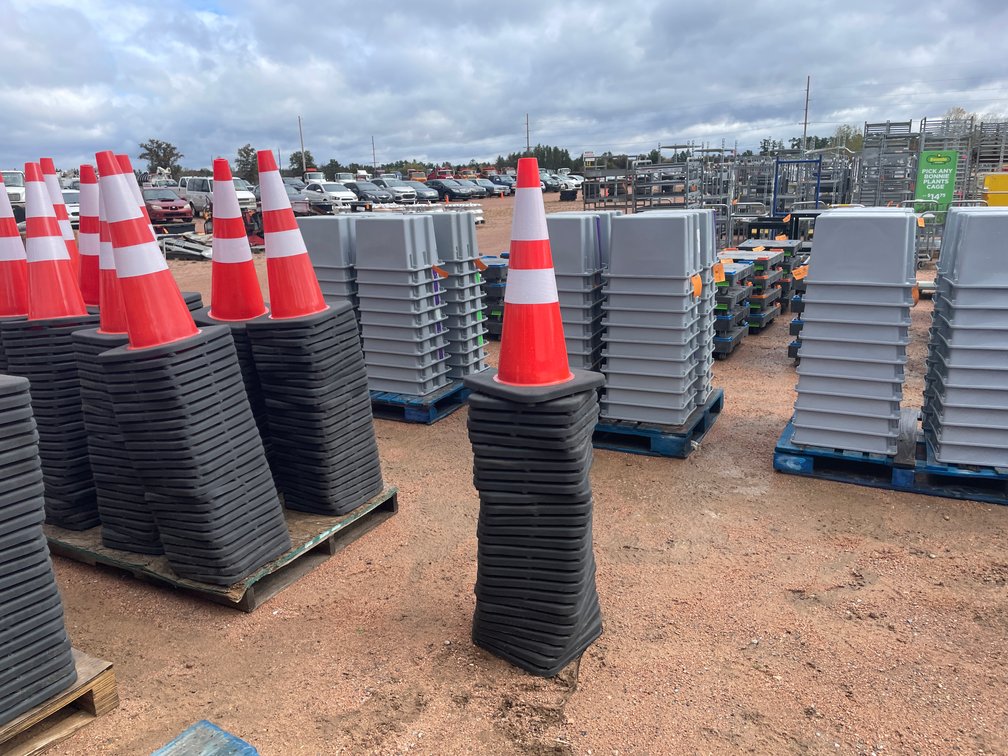 Stack of Construction Cones