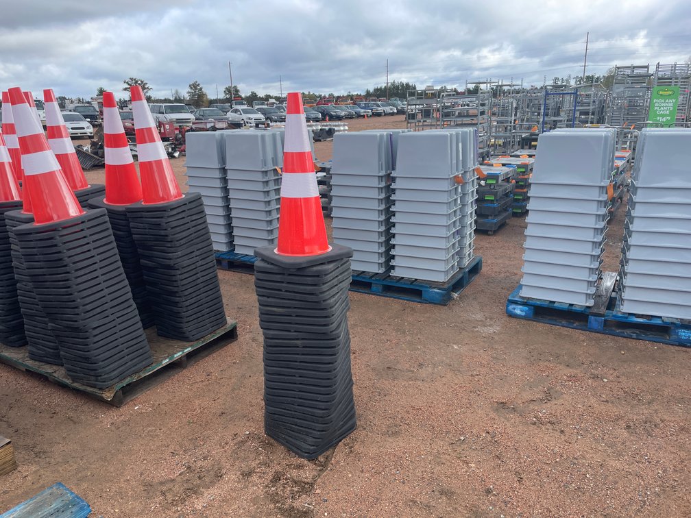 Stack of Construction Cones