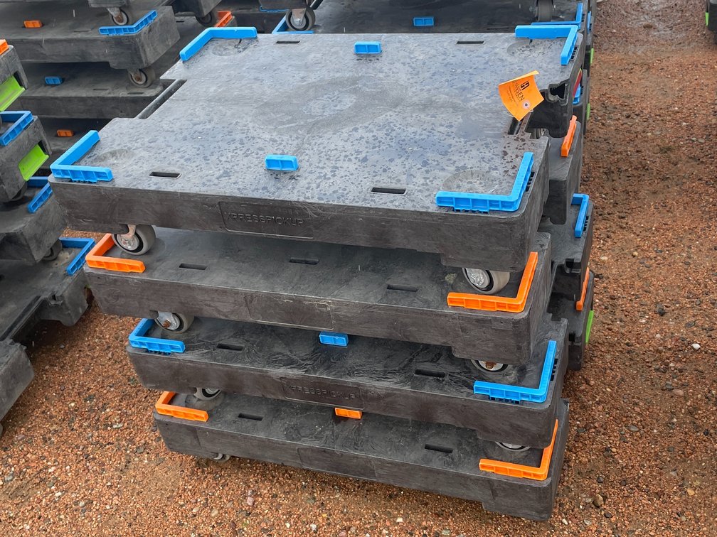 (4) Poly Express Pickup Moving Dollies