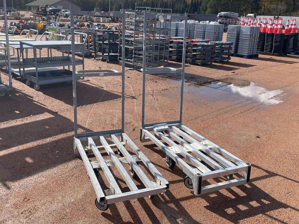 (2) Metal Rolling Utility Cart