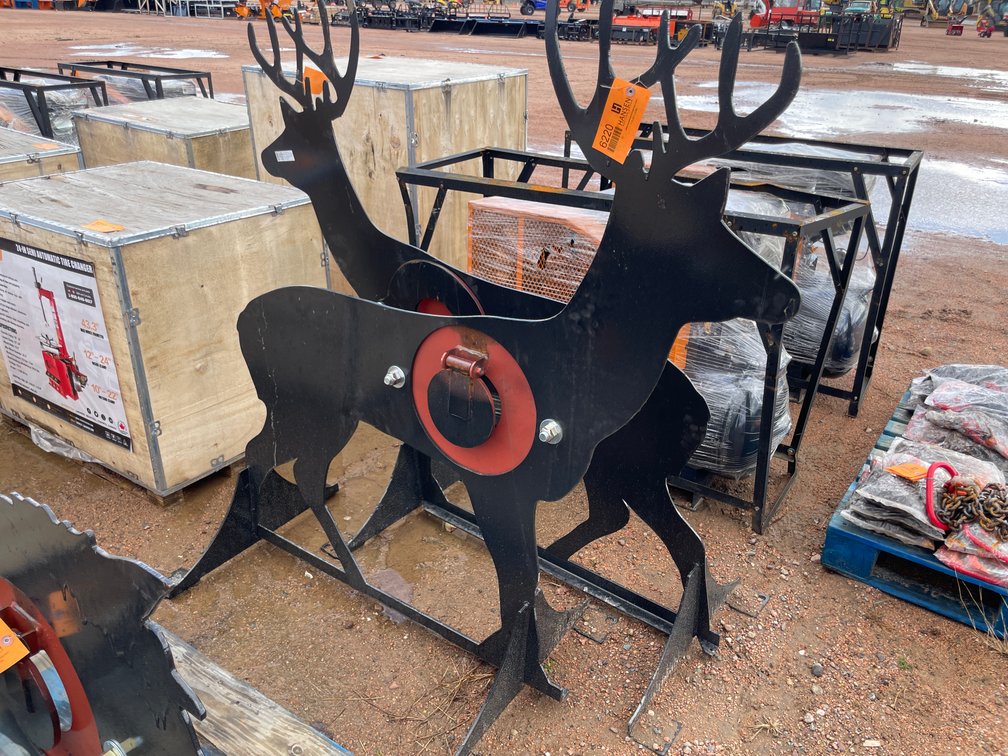 New KC AR500 Steel Deer Shooting Target with Heart Flapper