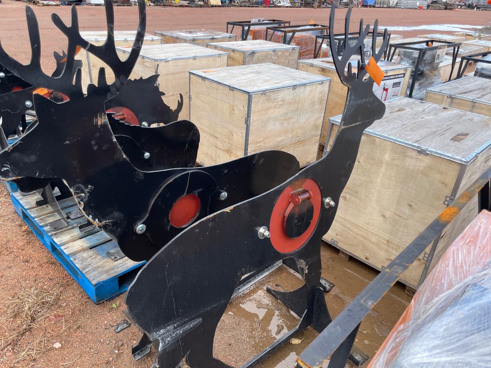 New KC AR500 Steel Deer Shooting Target with Heart Flapper
