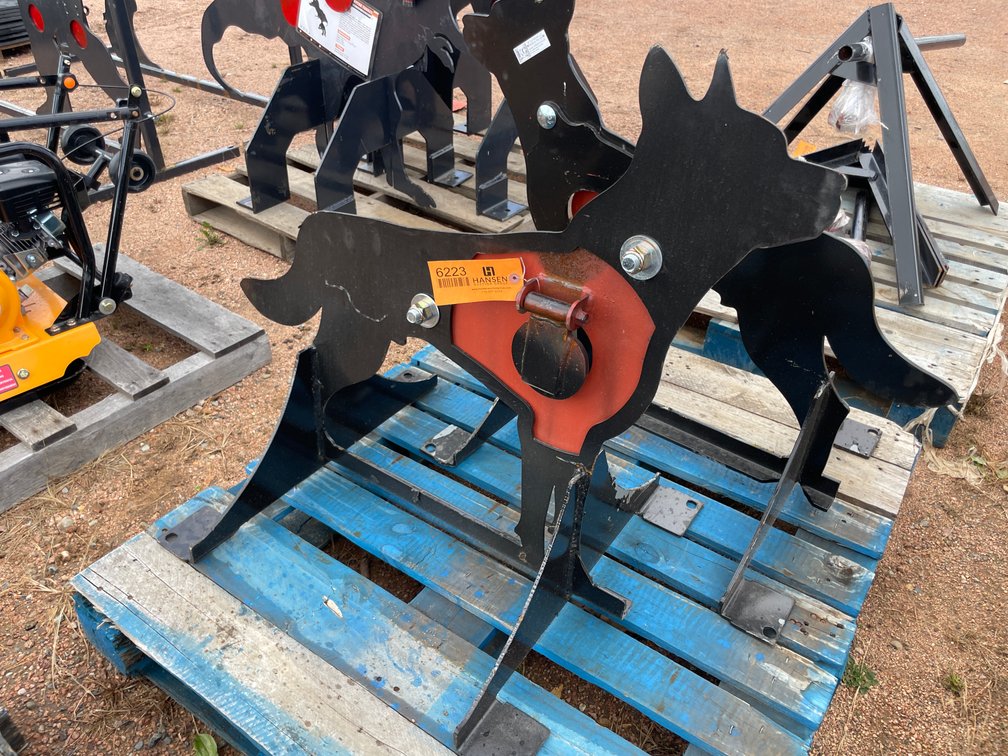 New KC AR500 Steel Coyote Shooting Target with Heart Flapper