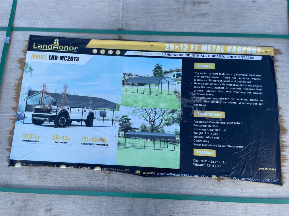 LandHonor 26' x 13' Metal Carport