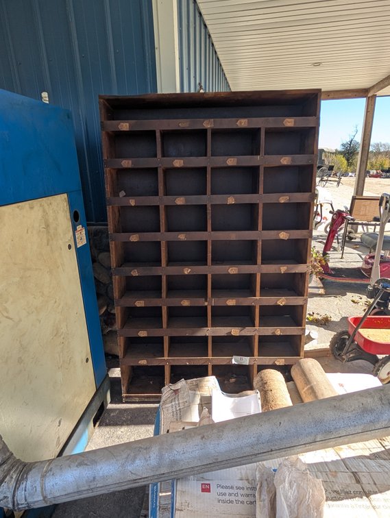 Wooden Parts Bin