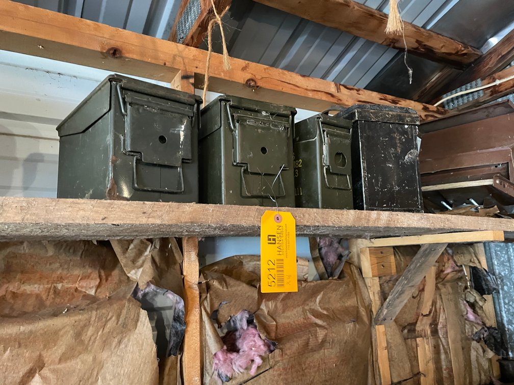 (4) Metal Ammo Cans